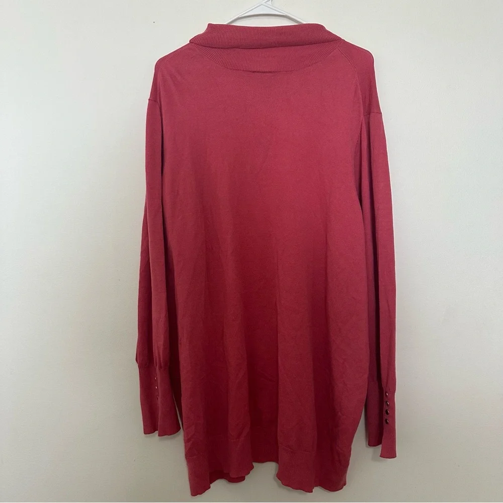 Torrid Everyday Soft Turtleneck Pullover Sweater in Holly Berry size 5X NWT - Picture 5 of 7